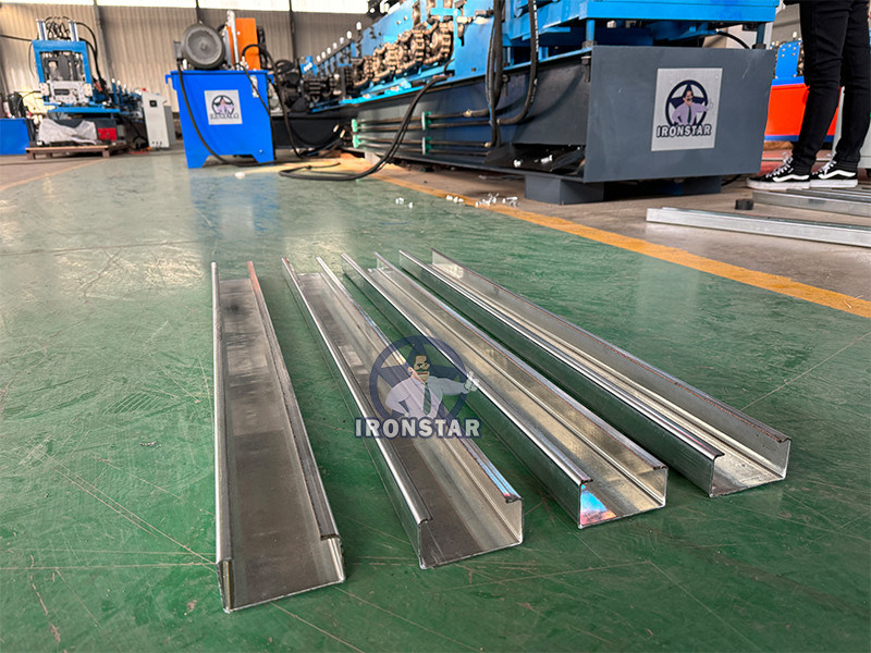 “One Machine Multiple Sizes Factory Direct C Purlin Roll Forming Machine 80-300mm Adjustable Size C Channel Forming Machine Wide Range Adjustable 80-300mm C Purlin Roll Former Factory Direct ”