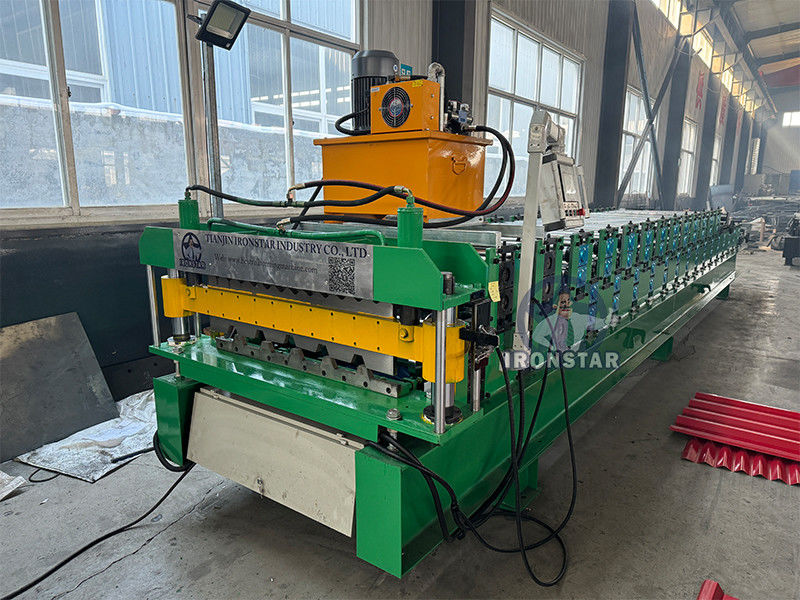 IBR roof sheet and 762 corrugated double layer roll forming machine for South Africa